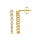 Alier Studio Aria Diamond Drop Øreringe Guld 0,50 ct. AS011