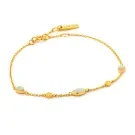 Ania Haie Mineral Glow Armbånd Guldbelagt Sølv B014-02G