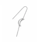 Jane Kønig Big Half Moon NO. 2 chain Ørering Single Rustfrit Stål BHME-AW26-SS-S