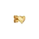 Jane Kønig Bruised Heart Stud Ørering Single Guldbelagt Sølv BHS-SS23-G