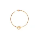 Jane Kønig Big Tied Heart Hoop Ørering Single Guldbelagt Sølv BTHH-AW25-G