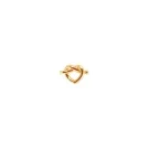 Jane Kønig Big Tied Heart Stud Ørering Single Guldbelagt Sølv BTHS-AW25-G
