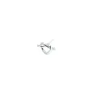 Jane Kønig Big Tied Heart Stud Ørering Single Sølv BTHS-AW25-S