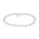IX Studios Chunky Figaro Armbånd Sølv DMV0341SL