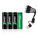 Batteri Coast AA / LR06 Batteri 4 stk. Genopladelig 100047534