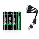 Batteri Coast AAA / LR03 Batteri 4 stk. Genopladelig 100047535