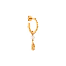 Jane Kønig Drippy Ørering Single Guldbelagt Sølv DHPD-AW22-G