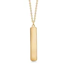 Avilé Jewelry Anchor Plate Halskæde Guldbelagt Sølv Di002-GP
