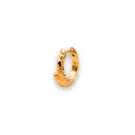 IX Studios Rustic Ørering Single Guldbelagt Sølv DMB0366GD