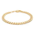 IX Studios Chunky Curb Armbånd Guldbelagt Sølv DMV0318GD