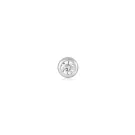Ania Haie Sparkle Bezel Barbell Ørering Single Sølv E035-06H