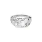Jane Kønig Iced Signet Ring Sølv EBISR-XJK23-S