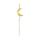 Jane Kønig Half Moon Ørering Single Guldbelagt Sølv HMEP-XJK24-1-G