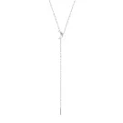 Jane Kønig Half Moon NO. 2 Tie Necklace Halskæde Rustfrit Stål HMTN-AW26-SS-S