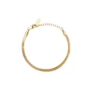 Mockberg Thin Snake Medium Armbånd Guldbelagt Rustfrit Stål MO572