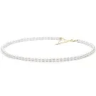 Gaura Natural Pearls Pearl Halskæde Guldbelagt Sølv PYFORW555