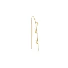 Jane Kønig Small Half Moon NO. 2 Chain earring Ørering Single Rustfrit Stål SHMC-AW26-SS-G