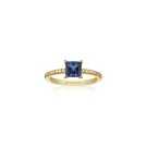 Sif Jakobs Ellera Quadrato Ring Guldbelagt Sølv SJ-R42280-BLCZ-YG