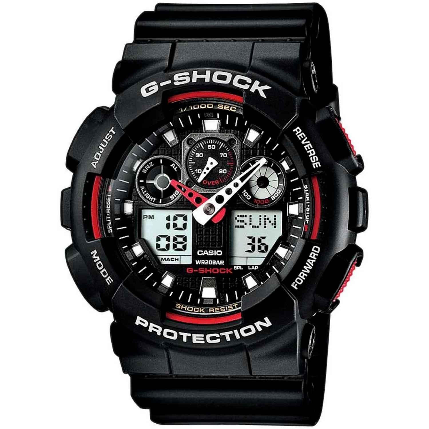 Casio G-Shock GA-100-1A4ER - Man -  51 mm -  Analog -  Kvarts -  Mineralglas thumbnail