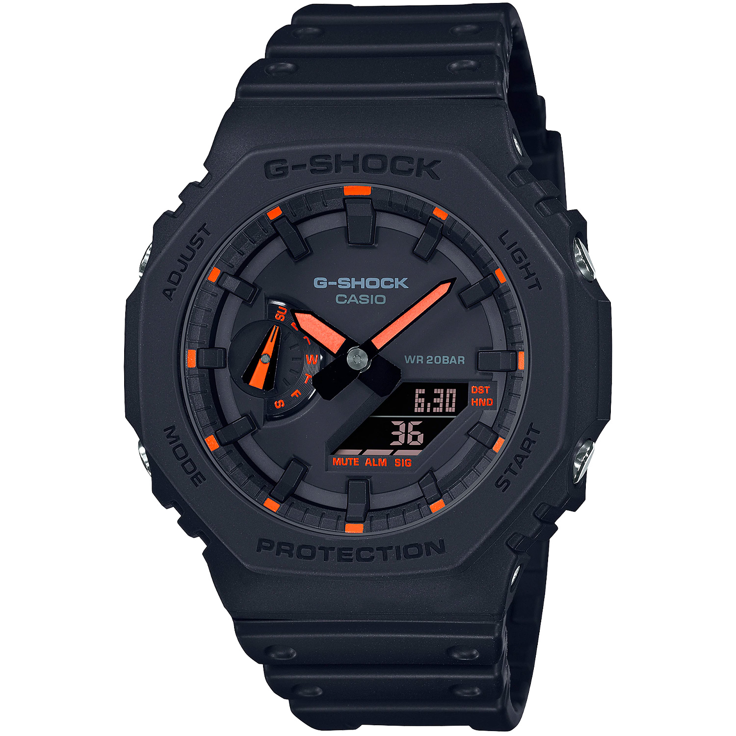 Casio G-Shock CasiOak GA-2100-1A4ER - Man -  46 mm -  Analog -  Digitalt/Smartwatch -  Mineralglas thumbnail