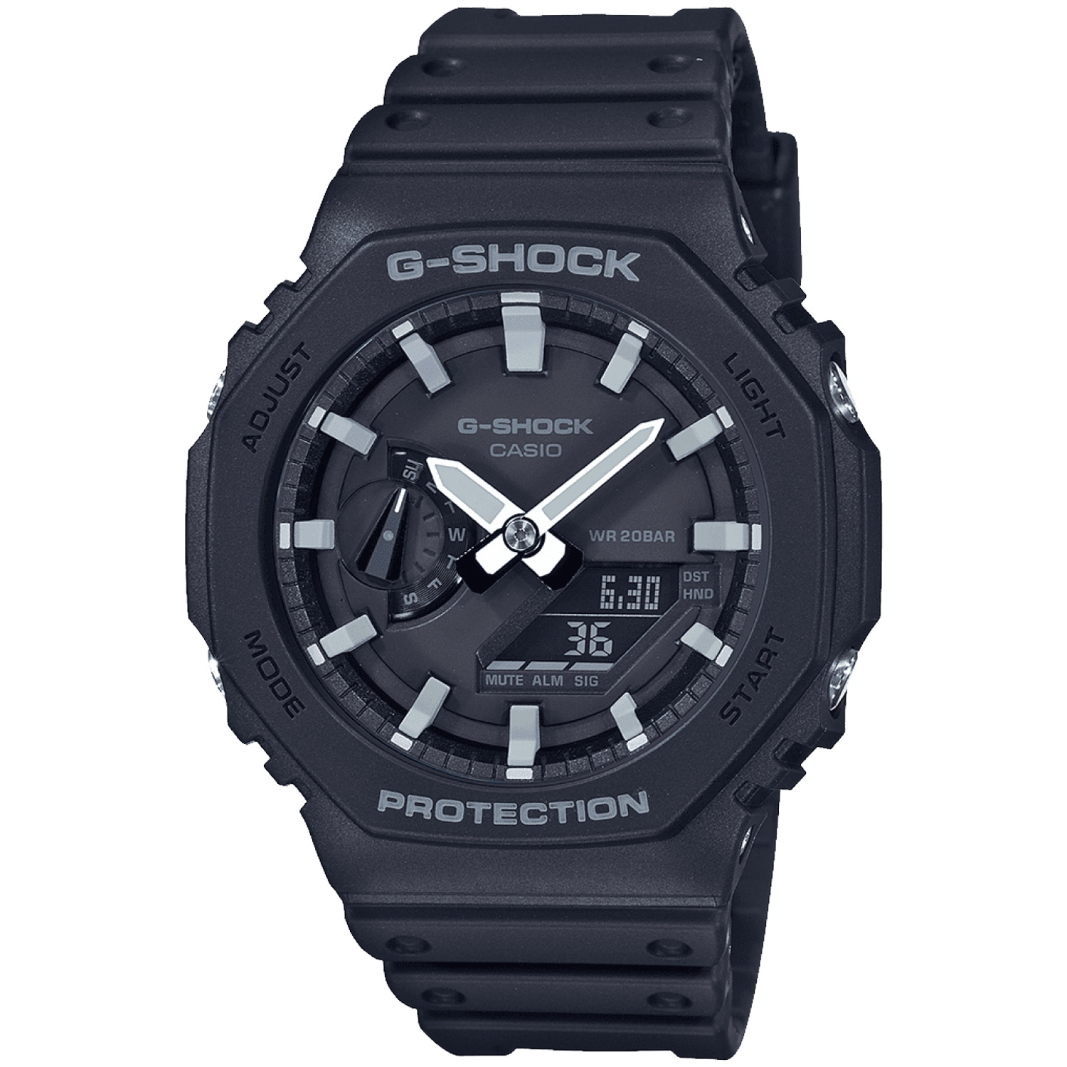 Casio G-shock CasiOak GA-2100-1AER - Man -  46 mm -  Analog -  Kvarts -  Mineralglas thumbnail