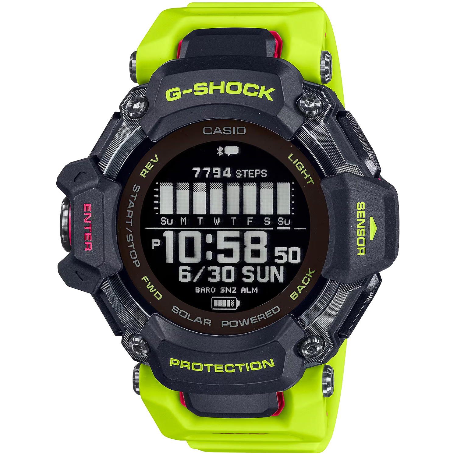 Casio G-Squad GBD-H2000-1A9ER - Unisex -  52 mm -  Digitalt -  Digitalt/Smartwatch -  Mineralglas thumbnail