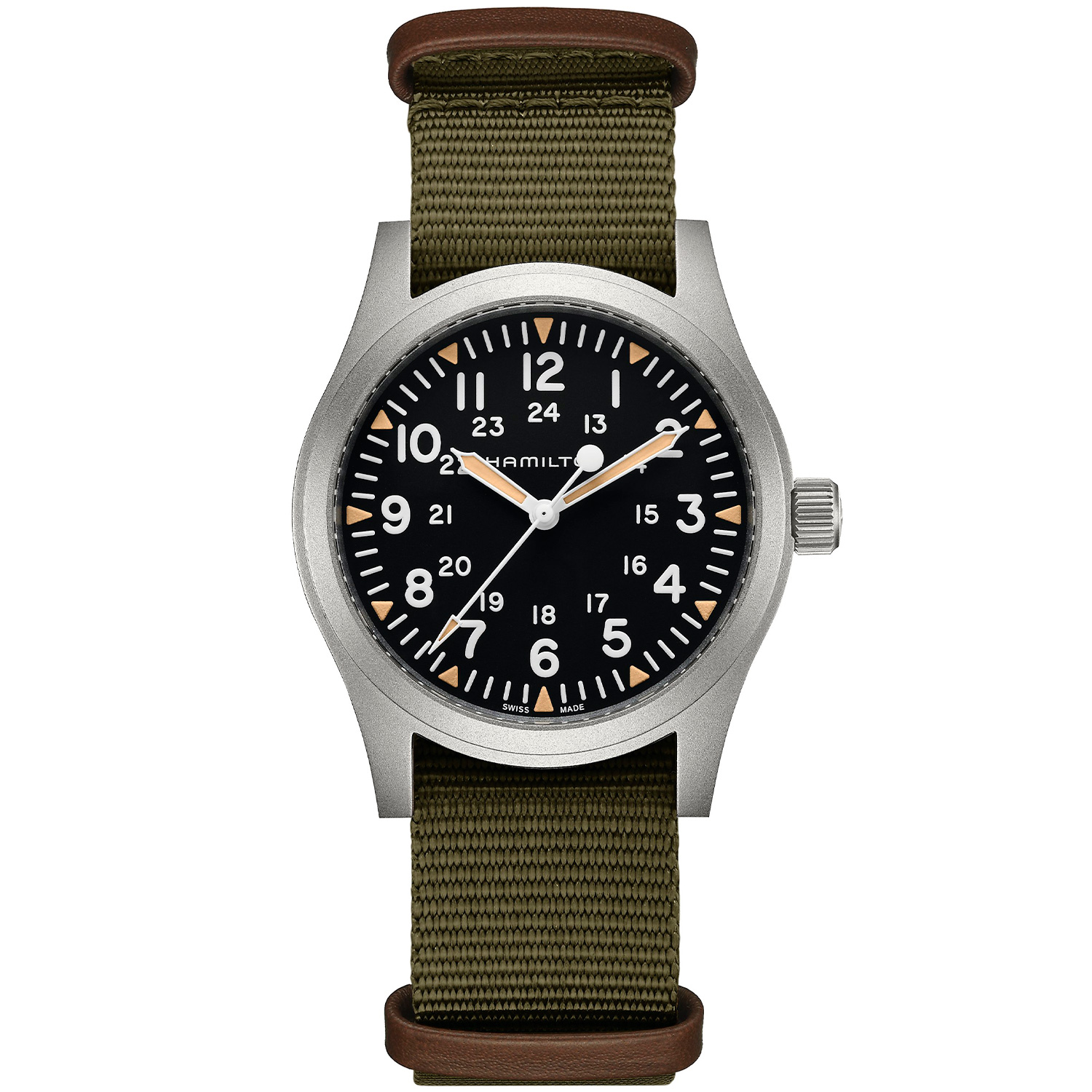 Hamilton Khaki Field Mechanical H69529933 – Man –  42 mm –  Analogt –  Automatisk mekanisk –  Safirglas