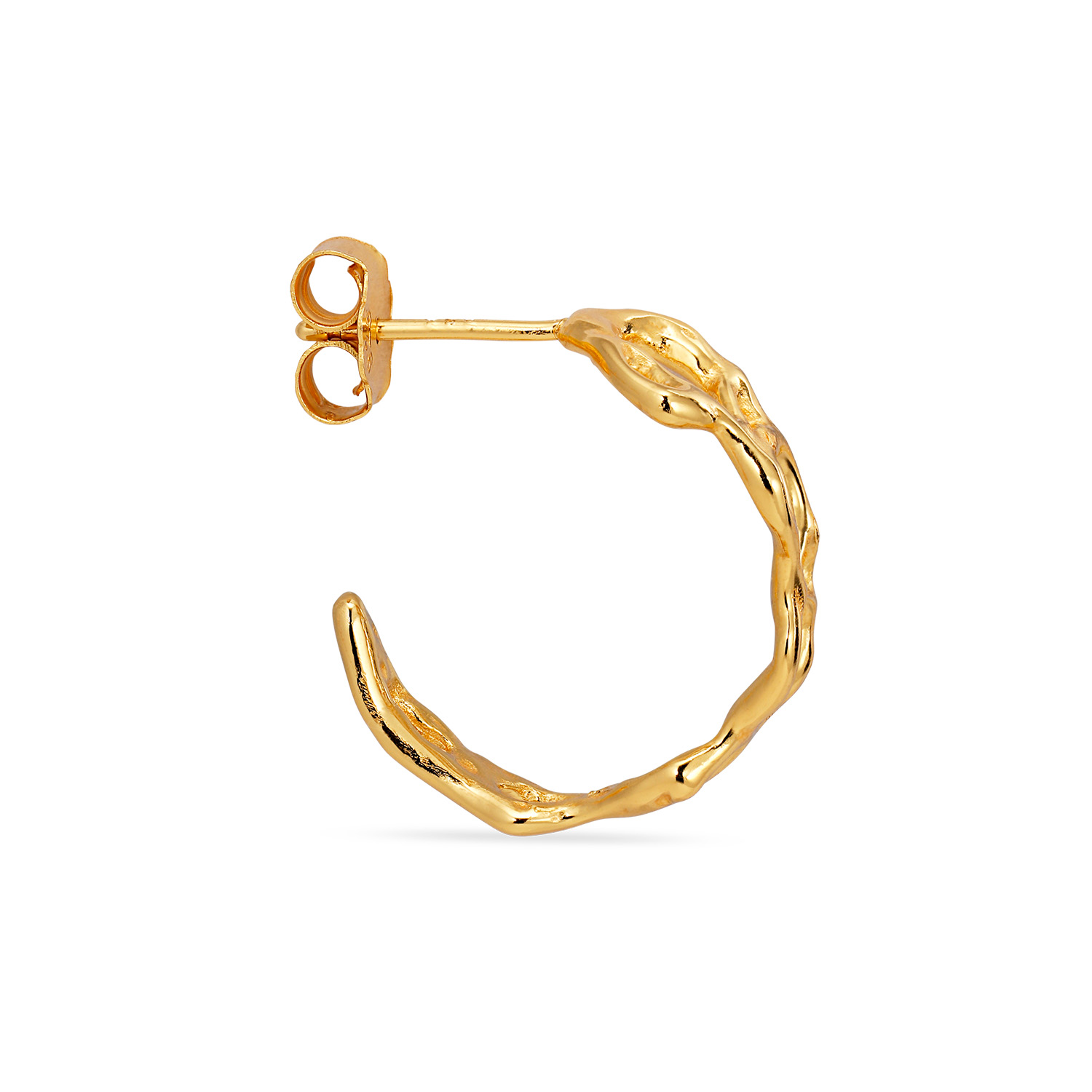Jane Kønig Space Hoop Ørering Forgyldt SH-AW23-G-Right - Woman - 925 sterling silver thumbnail