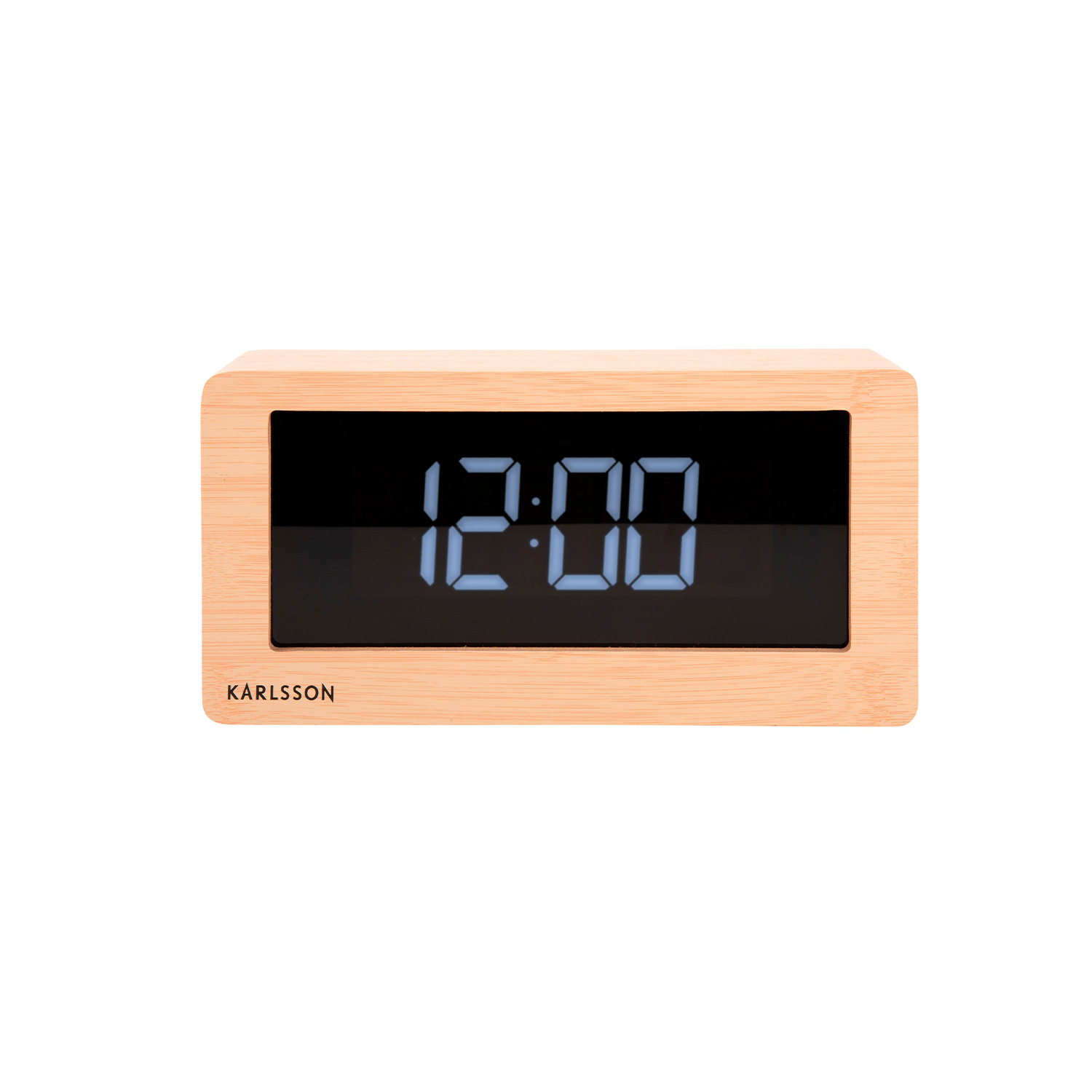 Karlsson Boxed LED Light Wood Table Clock Bordsklocka KA5899WD – Unisex – Quartz – Wood