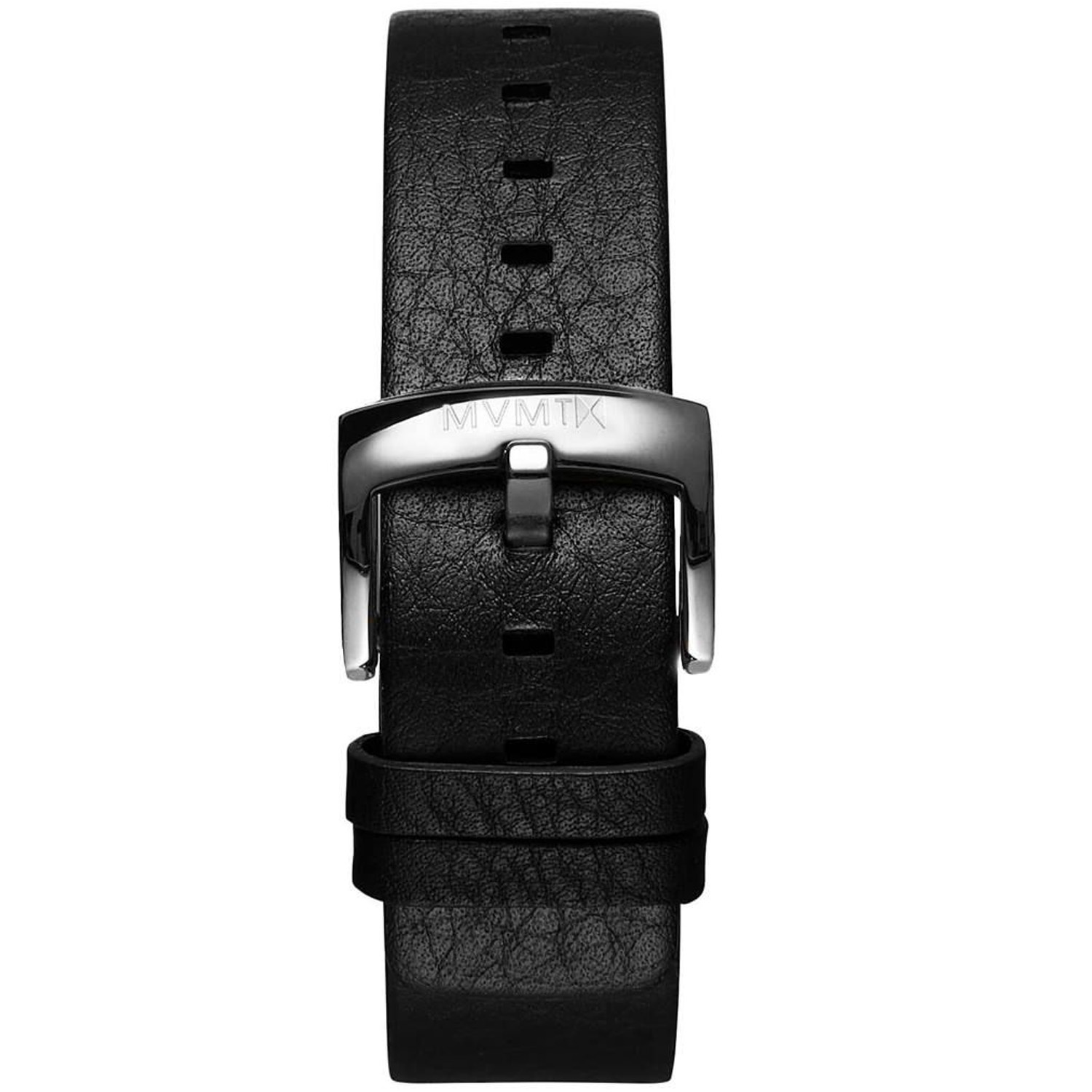 MVMT Blacktop Leather 24 mm Läderlänk STRAP-BT-BLS – Unisex – Calfskin Leather