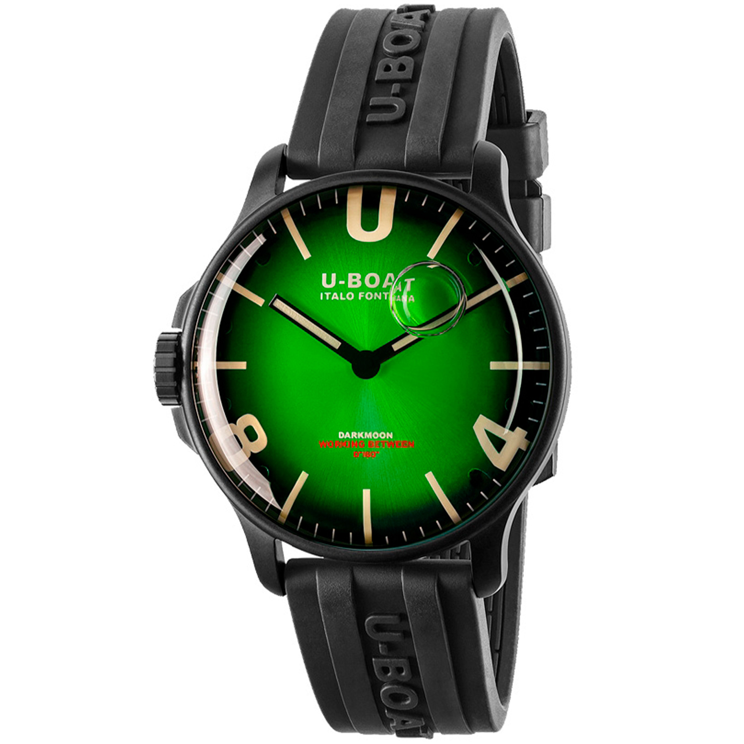 U-BOAT Darkmoon 44mm Noble Green IPB / Rubber S U8698