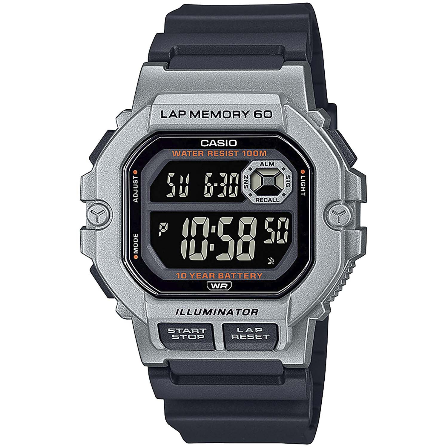 Casio Collection WS-1400H-1BVEF - Man -  44 mm -  Analog -  Kvarts -  Plexiglas thumbnail