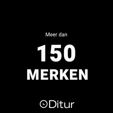 Een afbeelding met de tekst: Ditur, Meer dan 150 merken