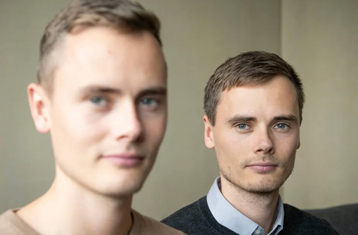 Closeup af Kasper og Mikkel