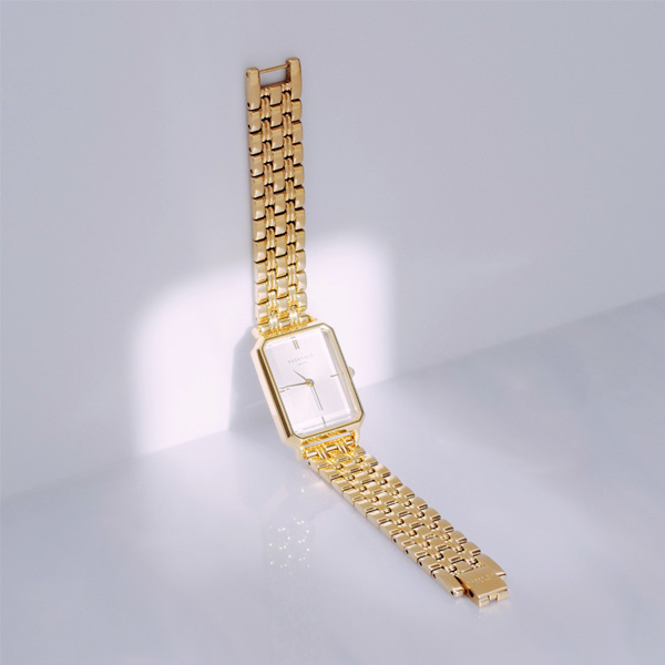 Billede af Rosefield The Octagon OCWSG-O40, som er et elegant firkantet dameur i guld