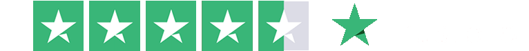 4,7 stjerner ud af 5 på Trustpilot