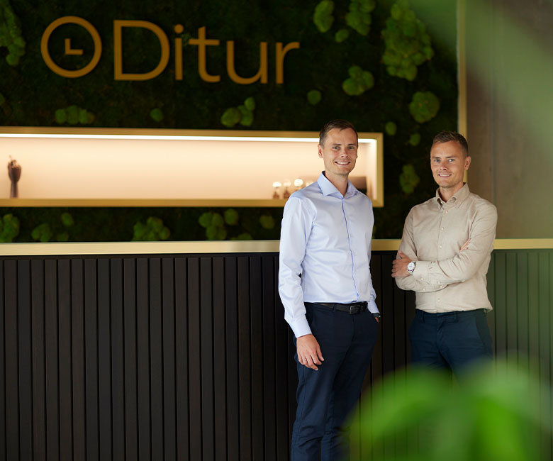 Kasper og Mikkel i Ditur butik