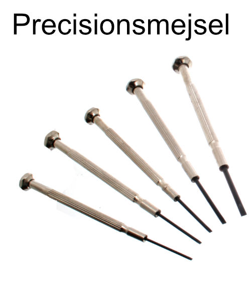 Precisionsmejsel för byta av klockbatterier