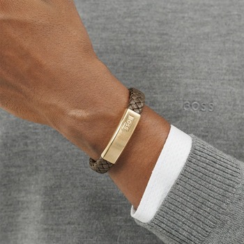 Skinnarmbånd for herre